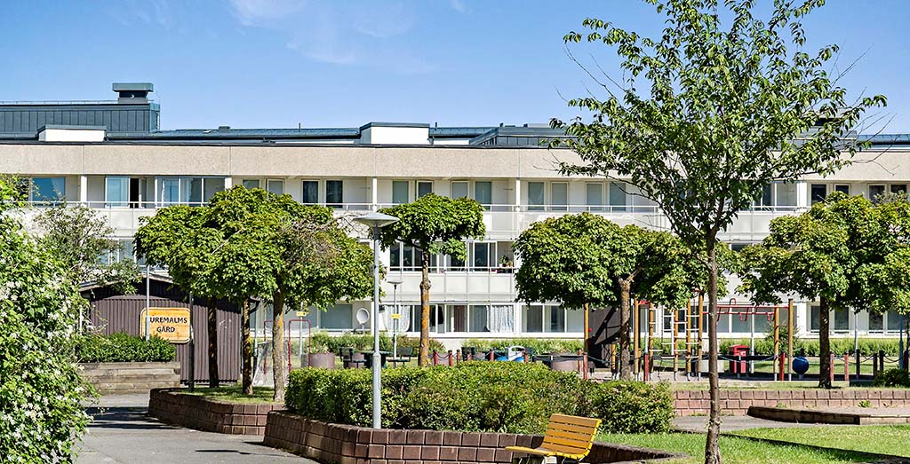 innergård Malmvägen i Sollentuna