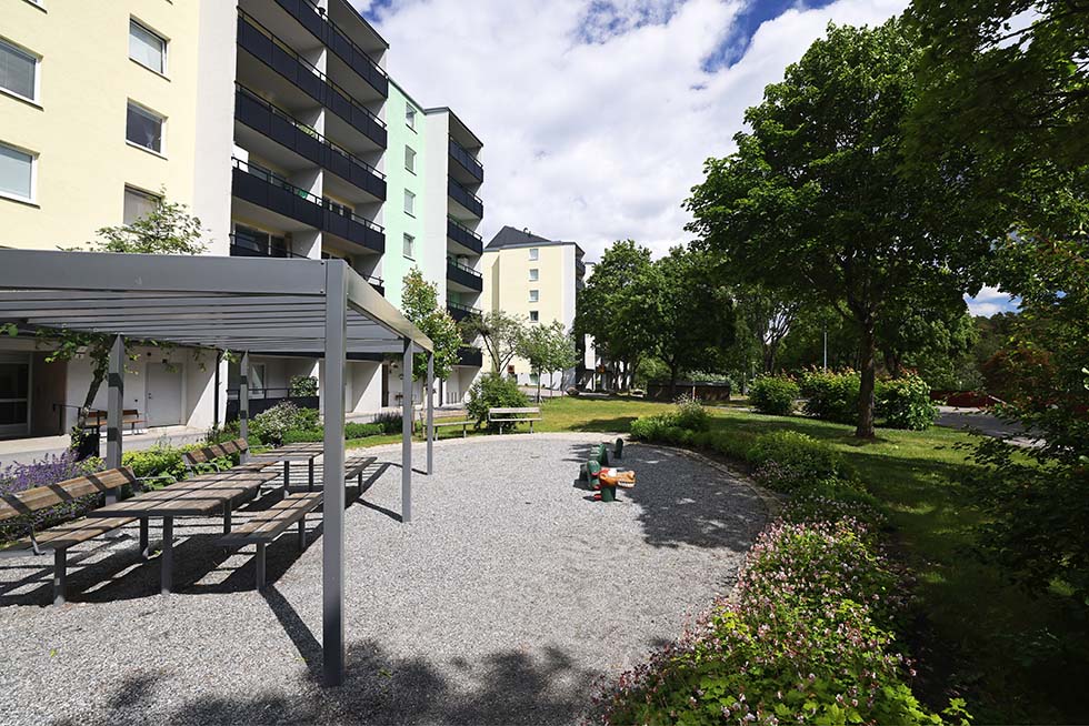 Gård vid Lövängsvägen i Södertälje
