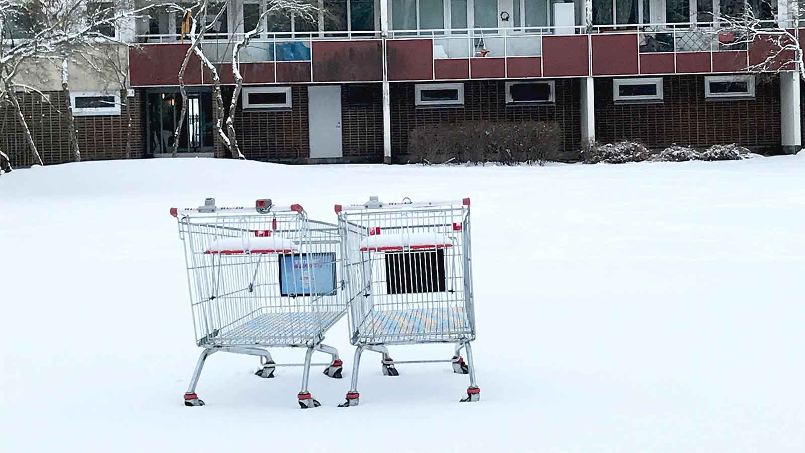 Kundvagn I Gottsunda I Uppsala