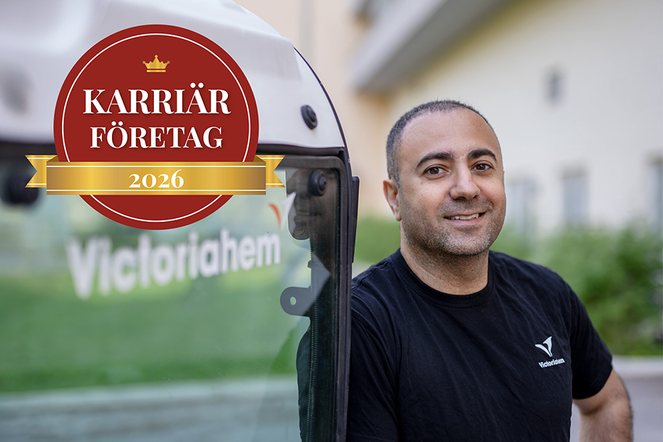 Porträtt av medarbetare på Victoriahem. Victoriahem Karriärföretag 2026