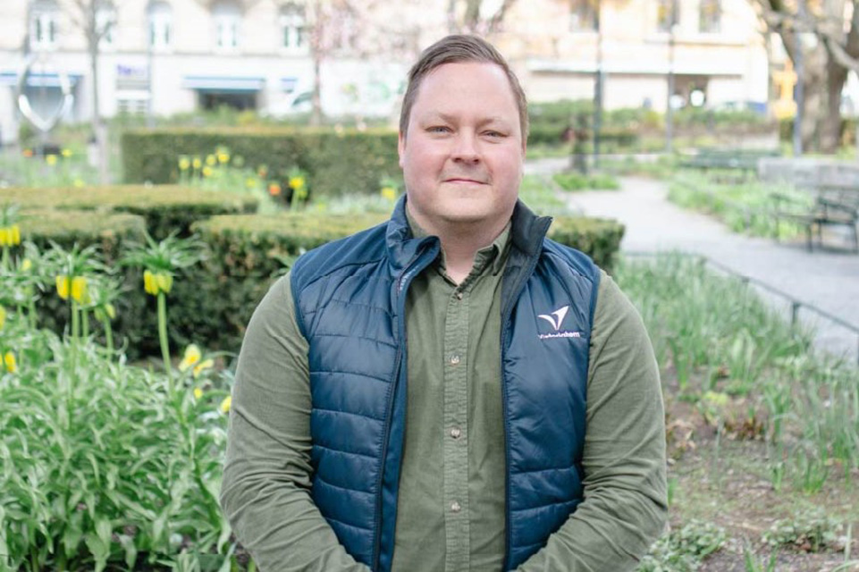 Porträtt av medarbetare Stefan på Victoriahem