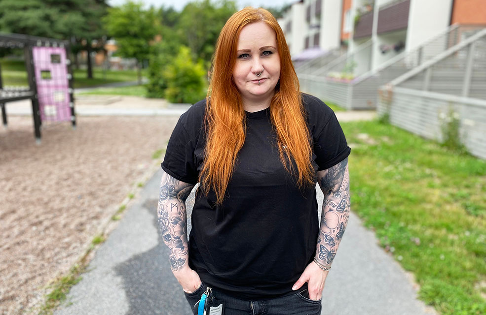 Porträtt av medarbetare Linda på Victoriahem