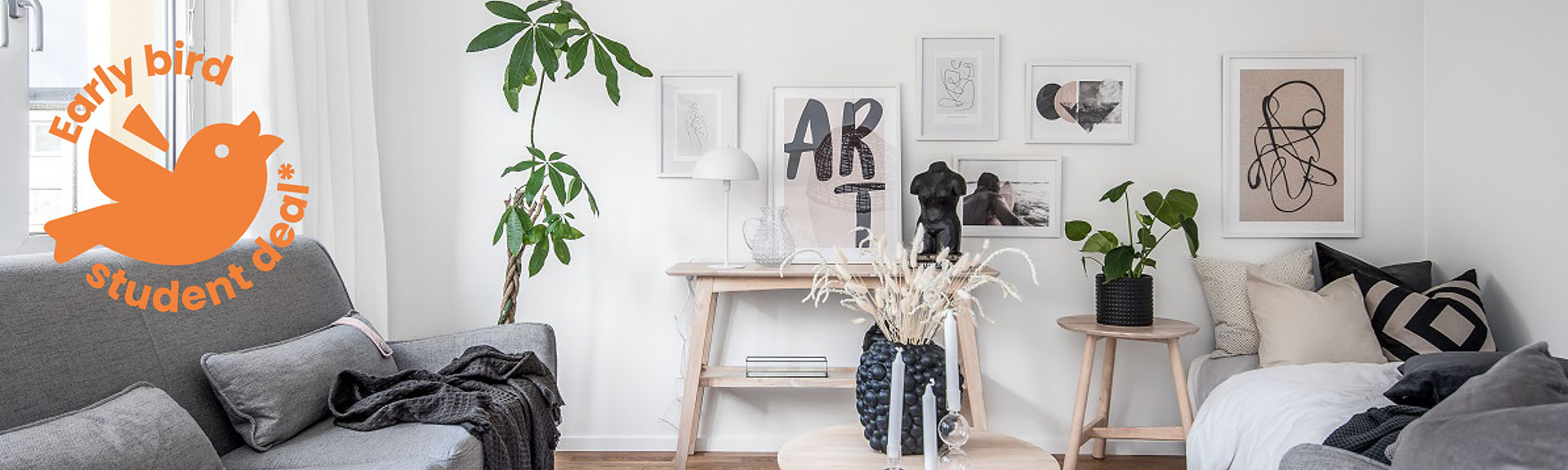 Möblerad lägenhet i Eskilstuna med earlybird-erbjudande