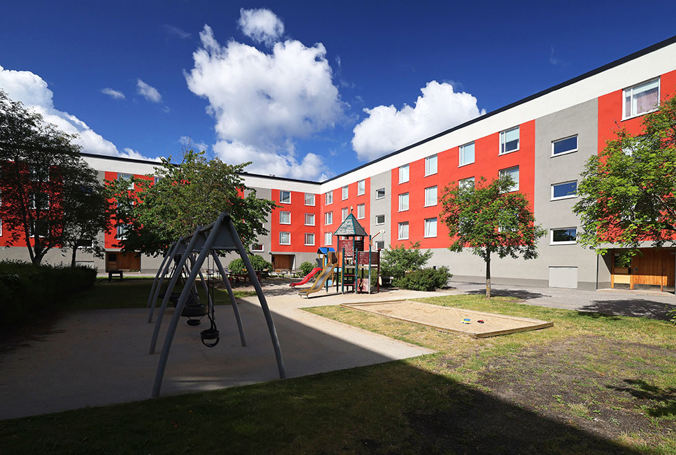 Gård vid Fornhöjdsvägen i Södertälje