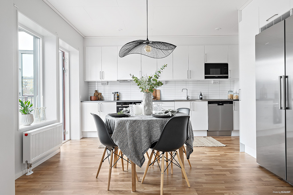 En nybyggt och modern lägenhet med ett topputrustat kök som är tillgänglig för uthyrning i Göteborg.