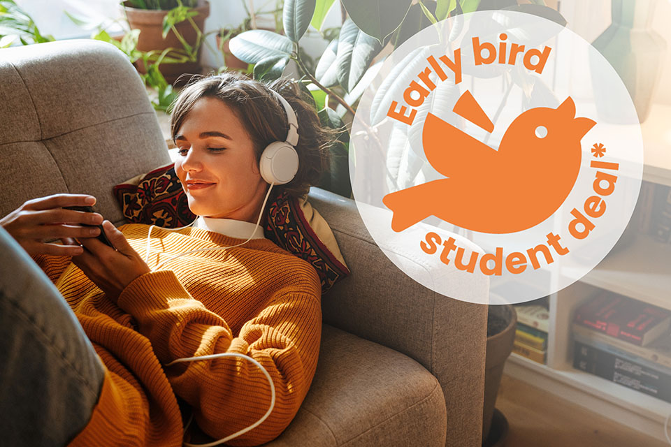 Early bird Student deal hos Victoriahem