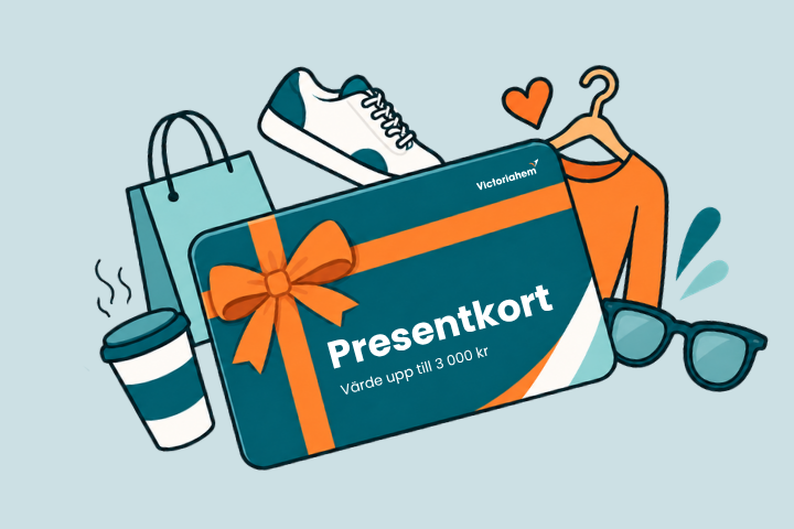 Illustration av presentkort till ett värde upp till 3 000 kronor